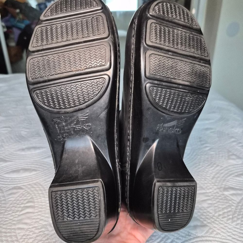 VGUC Dansko Stormy Fur Lined Boots Leather Black Women EU 38 - Picture 14 of 16